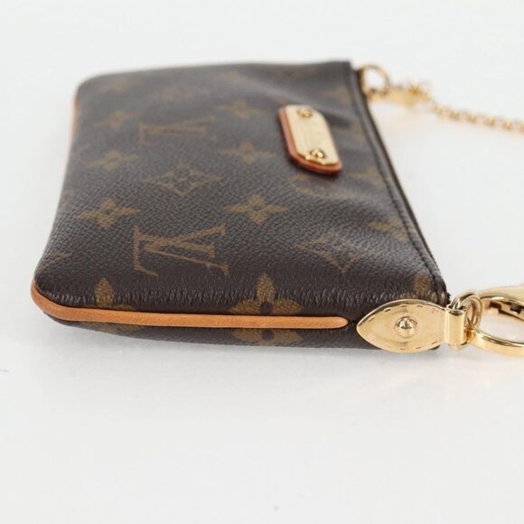 LOUIS VUITTON Monogram Chain Pochette Mila MM Pouch M60094 Auth 133662V - Picture 5 of 16